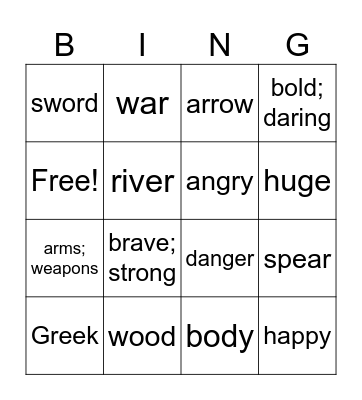 de Romanis ch 2 nouns and adjectives Bingo Card