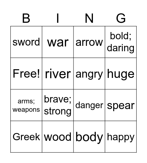 de Romanis ch 2 nouns and adjectives Bingo Card