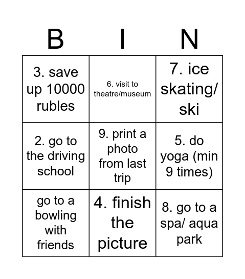 February 2026 Bingo Card