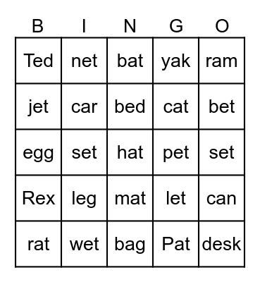 Sounds Great! Book 2 Units 1-3 Bingo Card