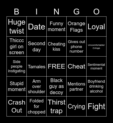 Monster Hunter Bingo Card