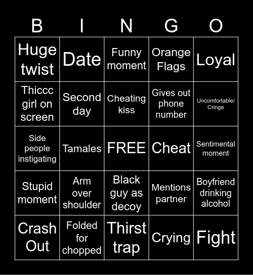 Monster Hunter Bingo Card