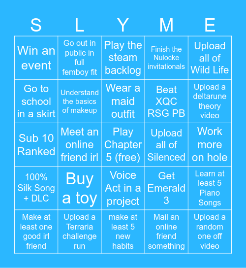 2026 Bingo Card Bingo Card