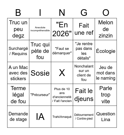 ICDAYS Bingo Card