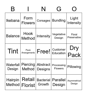TSFA KB Bingo Card