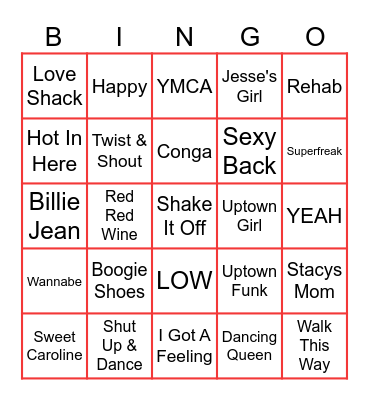 Fast 36 Bingo Card