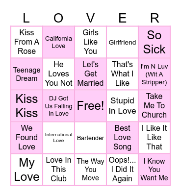 GALENTINES Bingo Card