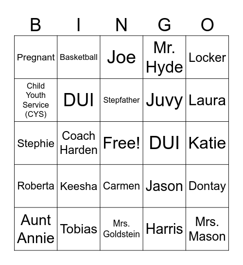Keesha's House Bingo Card