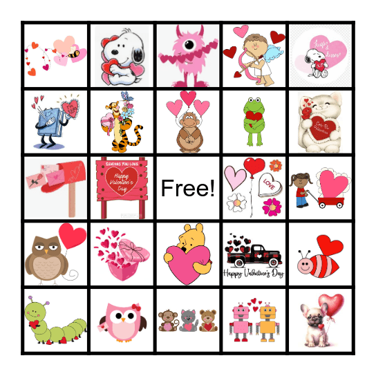Valentine Bingo Card