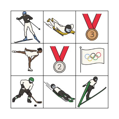 WINTER OLYMPICS Bingo Card
