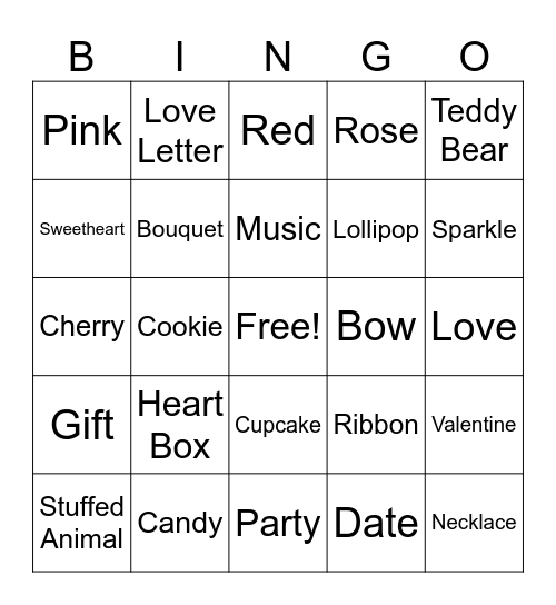 TINA 2026 VALENTINES DAY Bingo Card