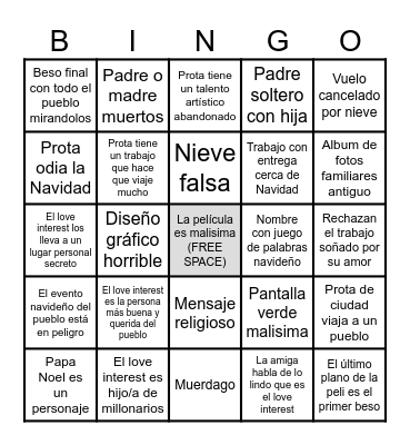 aguante navidad Bingo Card