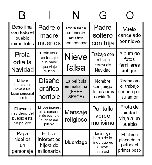 aguante navidad Bingo Card