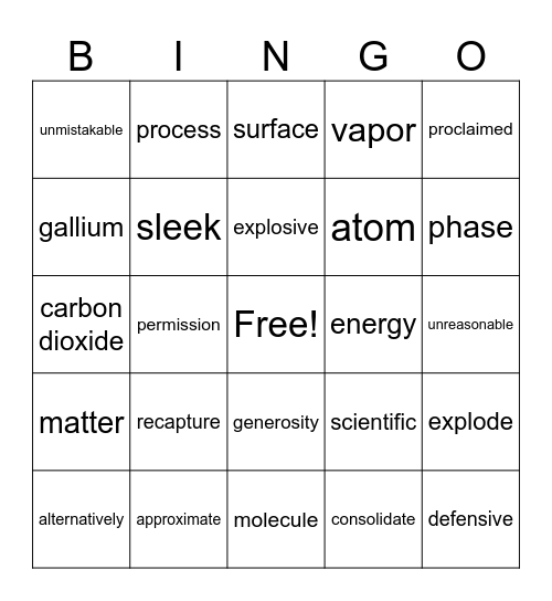 REWARDS Lesson 14 Vocabulary Bingo Card