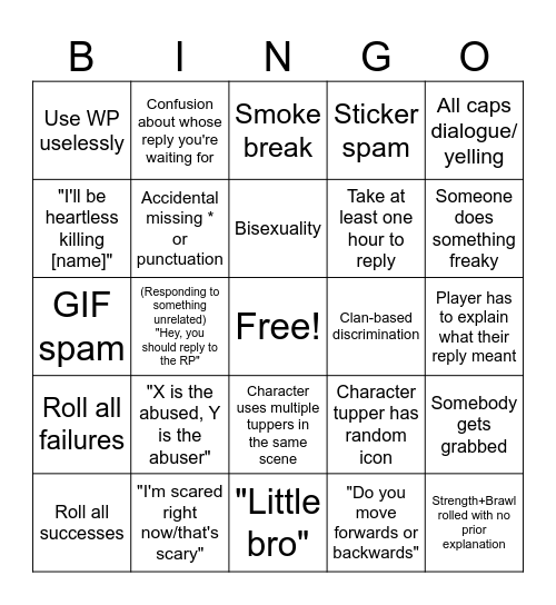 Chronicle Bingo 2 Bingo Card