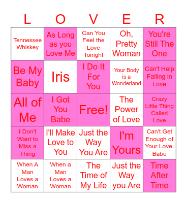 Galentines - Round 2 Bingo Card