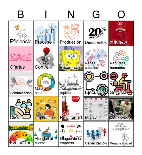 Promoción − Personal − Procesos Bingo Card