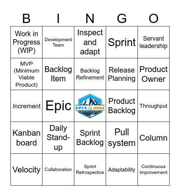 Agile Buzzword Bingo Card