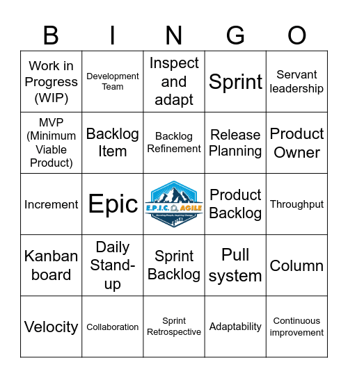Agile Buzzword Bingo Card