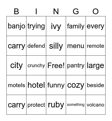 Unit 7 Review Bingo Card