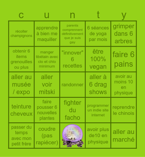 le seul et l'unique bingo de 2026 Bingo Card