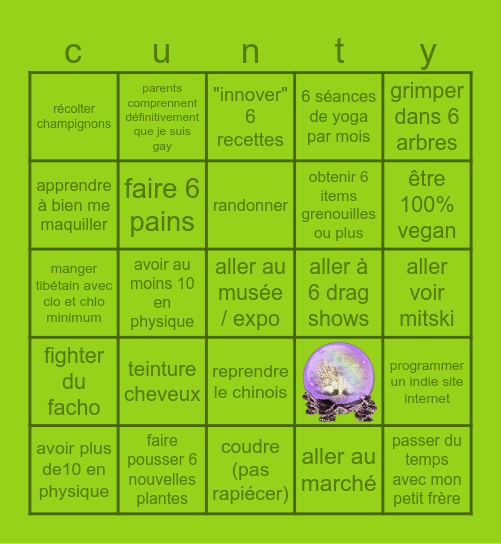 le seul et l'unique bingo de 2026 Bingo Card