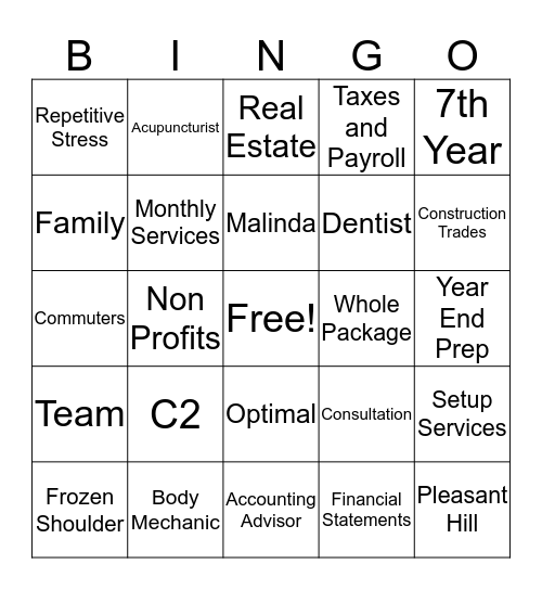 Your Bodies and Your Books Running at their BEST! Bingo Card