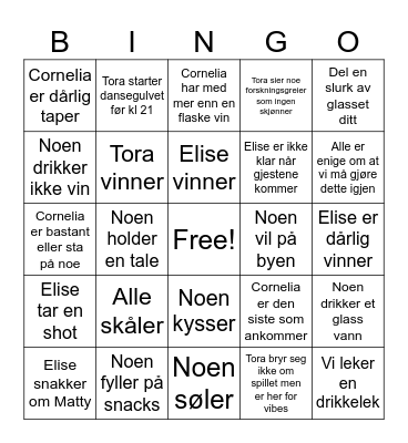 💌Galentines💋 Bingo Card