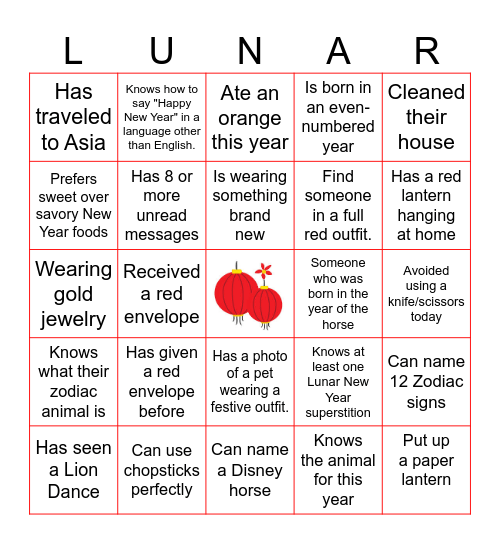 LYN BINGO Card