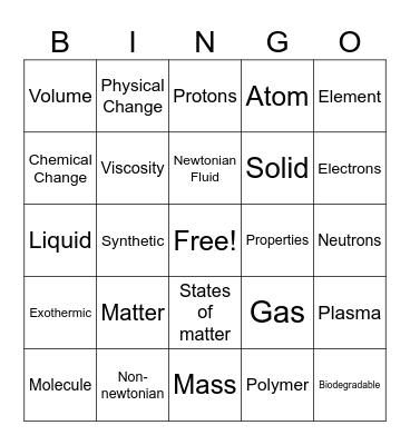 Plastic Tide BINGO Card