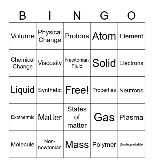 Plastic Tide BINGO Card