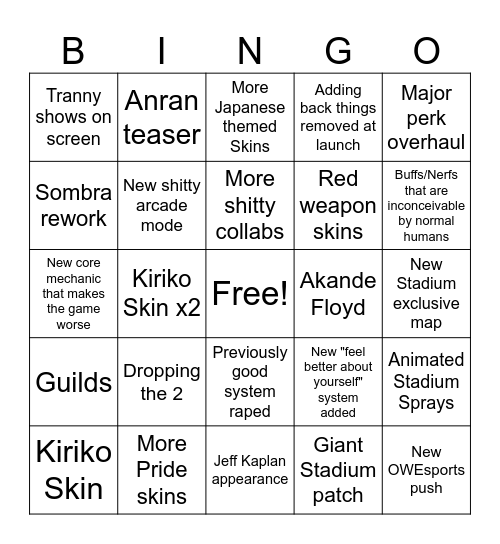 OW SPOTLIGHT EVENT BONANZA Bingo Card