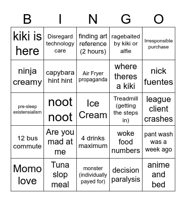 Livbobingo Card