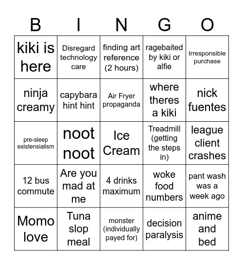 Livbobingo Card