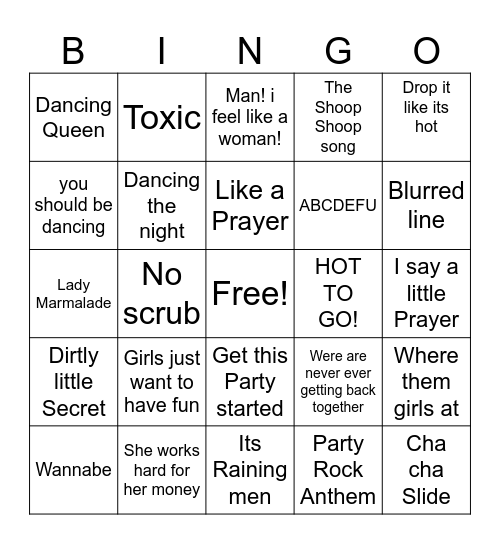 Galentine's 1 Bingo Card