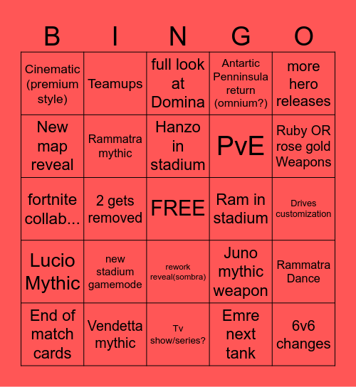 SPOTLIGHT BINGO Card