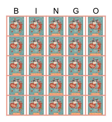 Love Song SINGO! Bingo Card