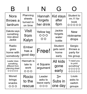 ASP Spring Bingo 2026 Bingo Card