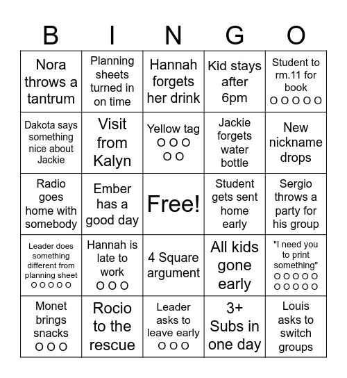 ASP Spring Bingo 2026 Bingo Card