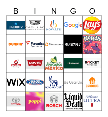 Super Bowl LX Bingo Card