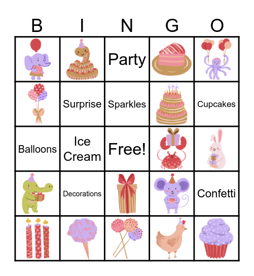 Birthday Bingo! Bingo Card