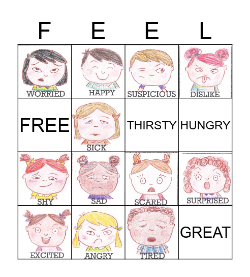 FEEL Bingo Card