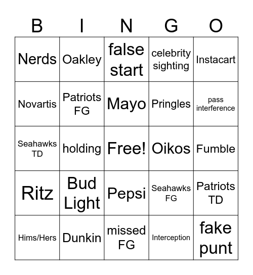 Super Game Bingo! Bingo Card