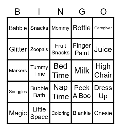 Smaller Plushie Palace Bingo Card