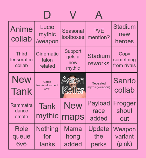 Overwatch bingo Card