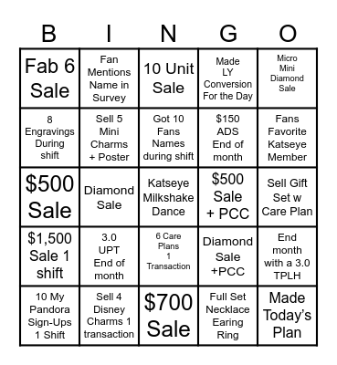 Valentines Day Bingo Card