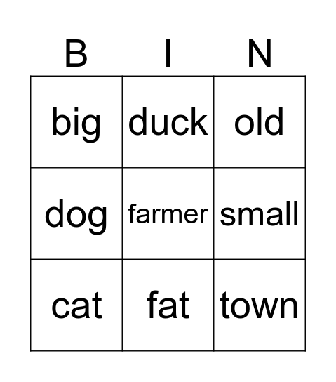 A New Home - Story Bingo Card