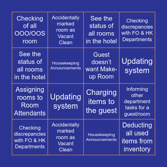 ChatBot: Self-Help BINGO Card