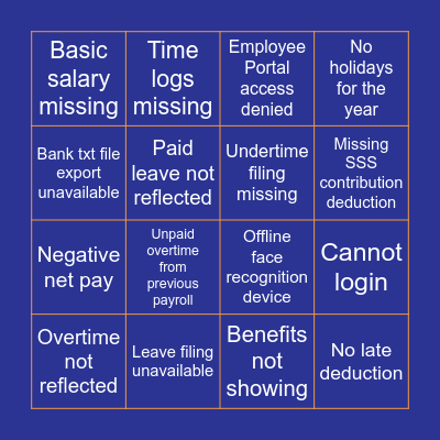 ChatBot: Self-Help BINGO Card