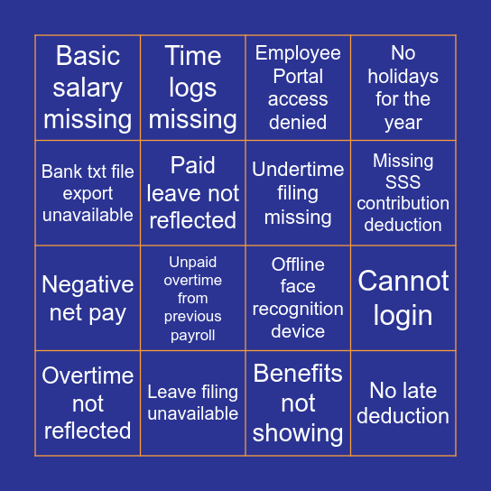 ChatBot: Self-Help BINGO Card